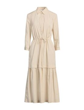 Vestido midi Mujer Beige 34,38,40,42 Mujer