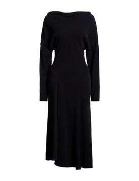 Vestido midi Mujer Negro S Mujer