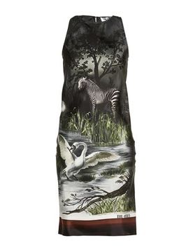Vestido midi Mujer Negro 36 Mujer