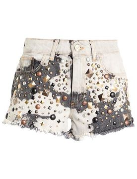 Shorts vaqueros Mujer Negro 34 Mujer