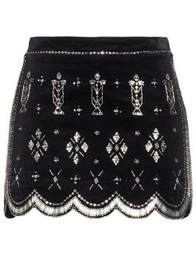Minirock Damen Schwarz 36 Damen