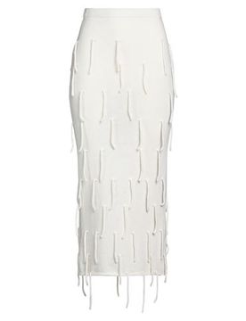 Midi-Rock Damen Elfenbein 36,38 Damen