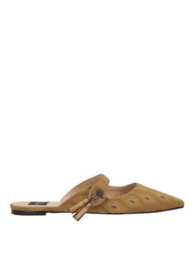 Mules & Clogs Damen Senf 38 Damen