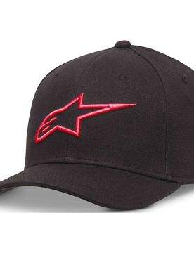 Cappellino Moto AGELESS CURVE HAT Nero Rosso taglia L/XL