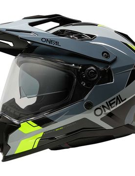 Casco Enduro O'NEAL D-SRS NOMAD Nero Grigio Giallo Fluo taglia S