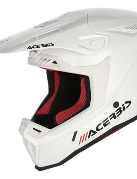 Casco moto Cross Enduro Whoops Mono Bianco taglia 2XL