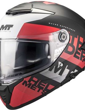 Casco Moto Integrale THUNDER 4 SV WAVES B5 Rosso taglia XL
