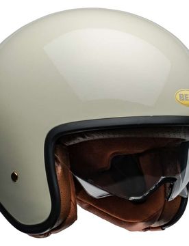 Casco Moto Jet Custom TX501 VINTAGE Bianco taglia XS