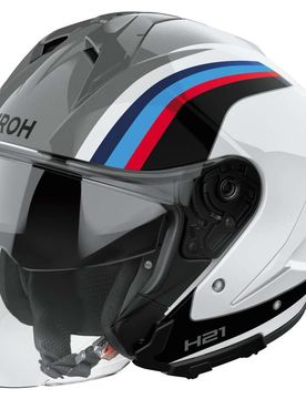 Casco Moto Jet H21 ARROW Lucido taglia XL