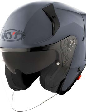 Casco Moto Jet TTR-JET PLAIN Grigio taglia M