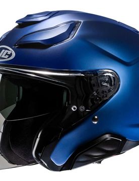 Casco Moto Jet F31 Semi Blu Metal Opaco taglia XS