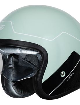 Casco Moto Jet SPIRIT EXPLORER Verde Lucido 22.06 taglia S