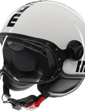 Casco Moto Jet FGTR CLASSIC Mono Bianco Nero taglia S