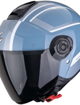 Casco Moto Jet EXO-CITY II COSMOS Blu Argento taglia XL