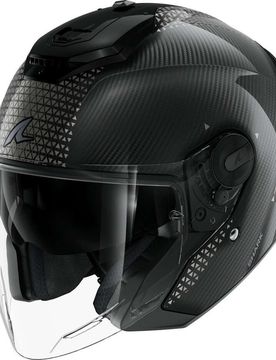 Casco Moto Jet RS JET CARBON IKONIK Carbon Nero Cromo taglia S