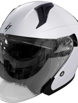 Casco Moto Jet RUN Bianco Perla taglia XS