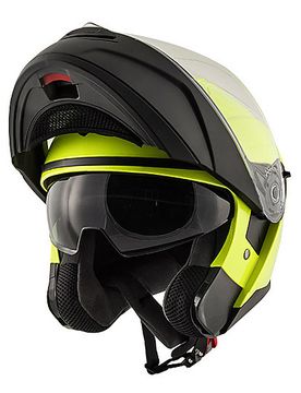 Casco Moto Modulare KV31 ARIZONA Basic Giallo Fluo Ner taglia L