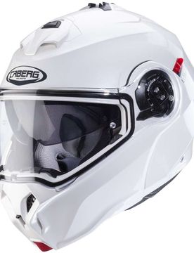 Casco Moto Modulare Omologato P/J DUKE EVO Bianco Met taglia S