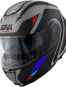 Casco Moto Modulare P/J X26 SQUARE Grigio Opaco Nero Ro taglia L