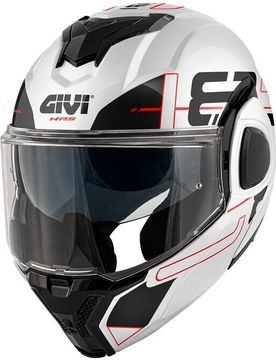 Casco Moto Modulare P/J X36 HPS VERTIGO Bianco Nero Ros taglia L