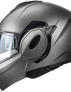 Casco Moto Modulare P/J KV55 Titanio Opaco taglia XS