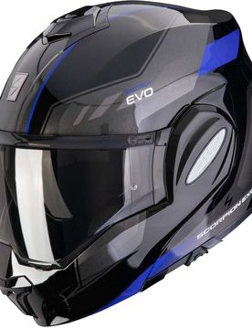 Casco Moto Modulare P/J EXO-TECH EVO SOCIUS Nero Bl taglia XS