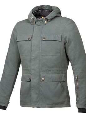 Giacca Moto Cerata Urbana BOHEMIAN Verde taglia S