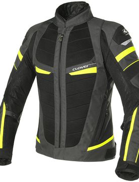 Giacca Moto RAINJET 2 WP MESH Nero grigio Giallo taglia S