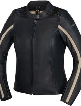 Giacca Moto Donna In Pelle LD STRIPE Nera taglia 46