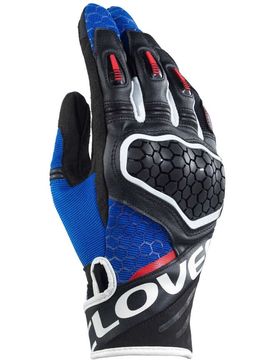 Guanti Moto Estivi PREDATOR 2 Blu Bianco Nero taglia S