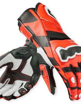 Guanti Moto Jerez 4 Rosso neon Nero taglia L