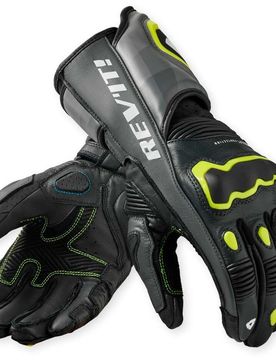 Guanti Moto Quantum 3 Grigio Giallo Neon taglia M