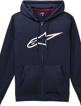 Felpa AGELESS ZIP V3 Blu Marino/Bianco taglia L