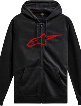 Felpa AGELESS ZIP V3 Nero/Rosso taglia S