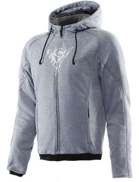 Felpa Moto BOVISA SAFETY FULL ZIP Grigio Melange Ner taglia 58