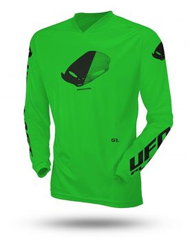 Maglia Moto Cross Enduro da Bambino SLIM RADIAL Verde Fl taglia XS