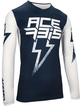 Maglia da Motocross Enduro X-FLEX BLIZZARD Blu Bianc taglia M