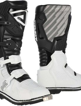 Stivali Moto Cross Enduro CE X-RACE Bianco Nero taglia 44