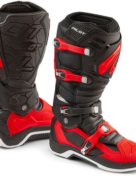 Stivali Moto Cross Enduro MX PILOT Rosso Nero taglia 39
