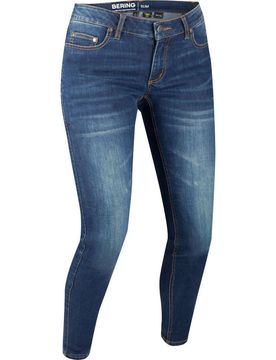 Pantaloni Moto Donna LADY TRUST Slim Blu Washed taglia 38