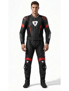 Tuta Moto Divisibile FIGHTER Nero Rosso taglia 48