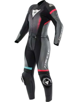 Tuta Moto Donna Divisibile FULMINEA 2PCS # Nero Antr taglia 44