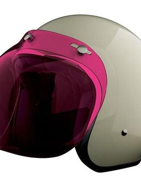 Visiera Pink a Bolla 3 Bottoni per Casco PEARL taglia unica