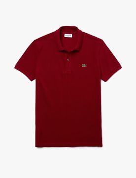 Polo bordeaux slim fit PH4012 in petit piqué