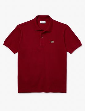 Polo bordeaux classic fit L.12.12 in petit piqué