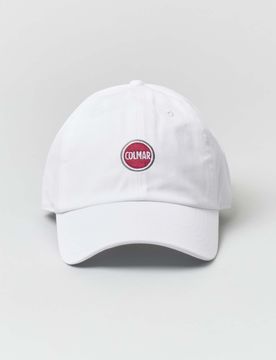Berretto baseball bianco Originals in puro cotone con logo bollo davanti