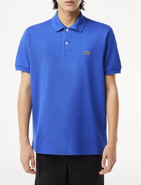 Polo blu royal classic fit L.12.12 in petit piqué