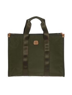 Borsa Opera Bag verde oliva misura grande in nylon con manici in tessuto e tracolla più lunga rimovibile