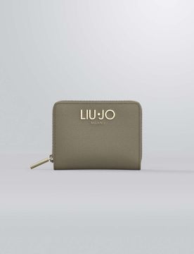 Portafoglio Liu Jo Accessories color fango con logo metallico