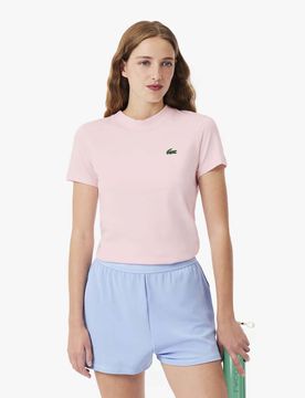 T-shirt sportiva tecnica ultra-dry rosa in cotone